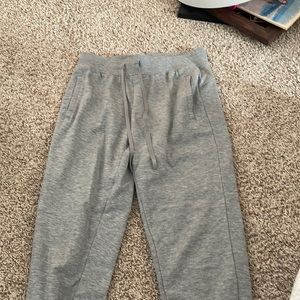 gray joggers